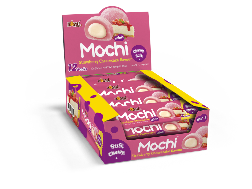 Royal Family Mochi Minis Strawberry Cheesecake - Snack Pack