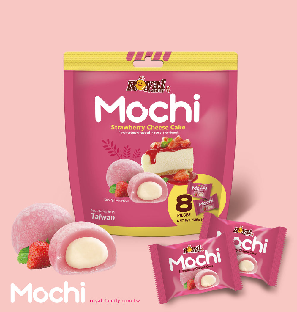 Royal Family Mochi Strawberry Cheesecake