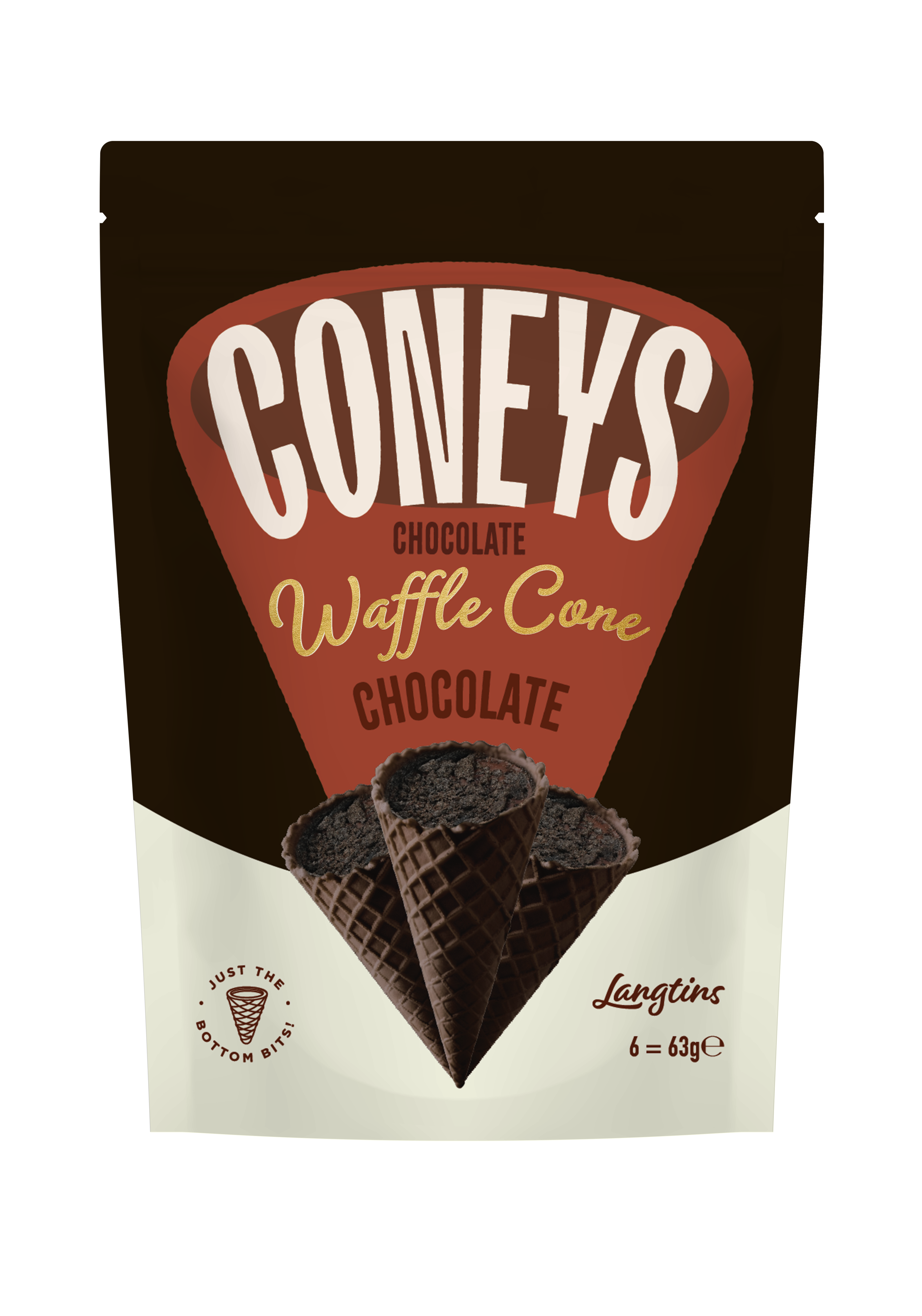 Coneys Chocolate Chocolate Waffle Cones