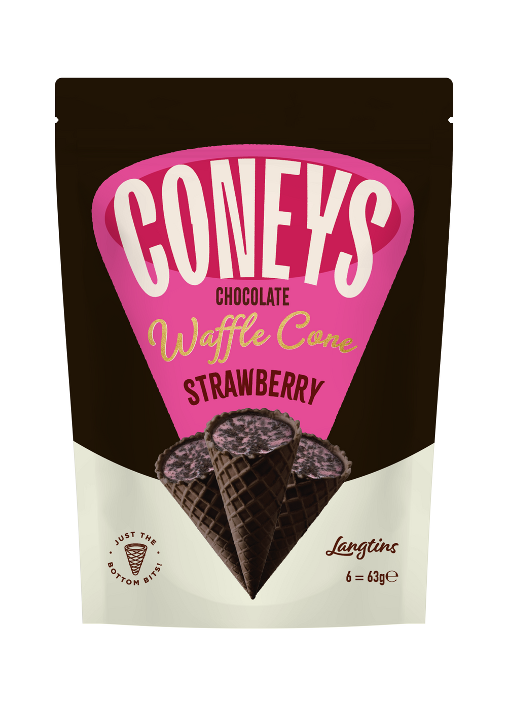 Coneys Strawberry Waffle Cones