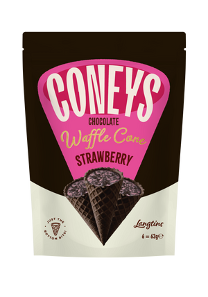 Coneys Strawberry Waffle Cones