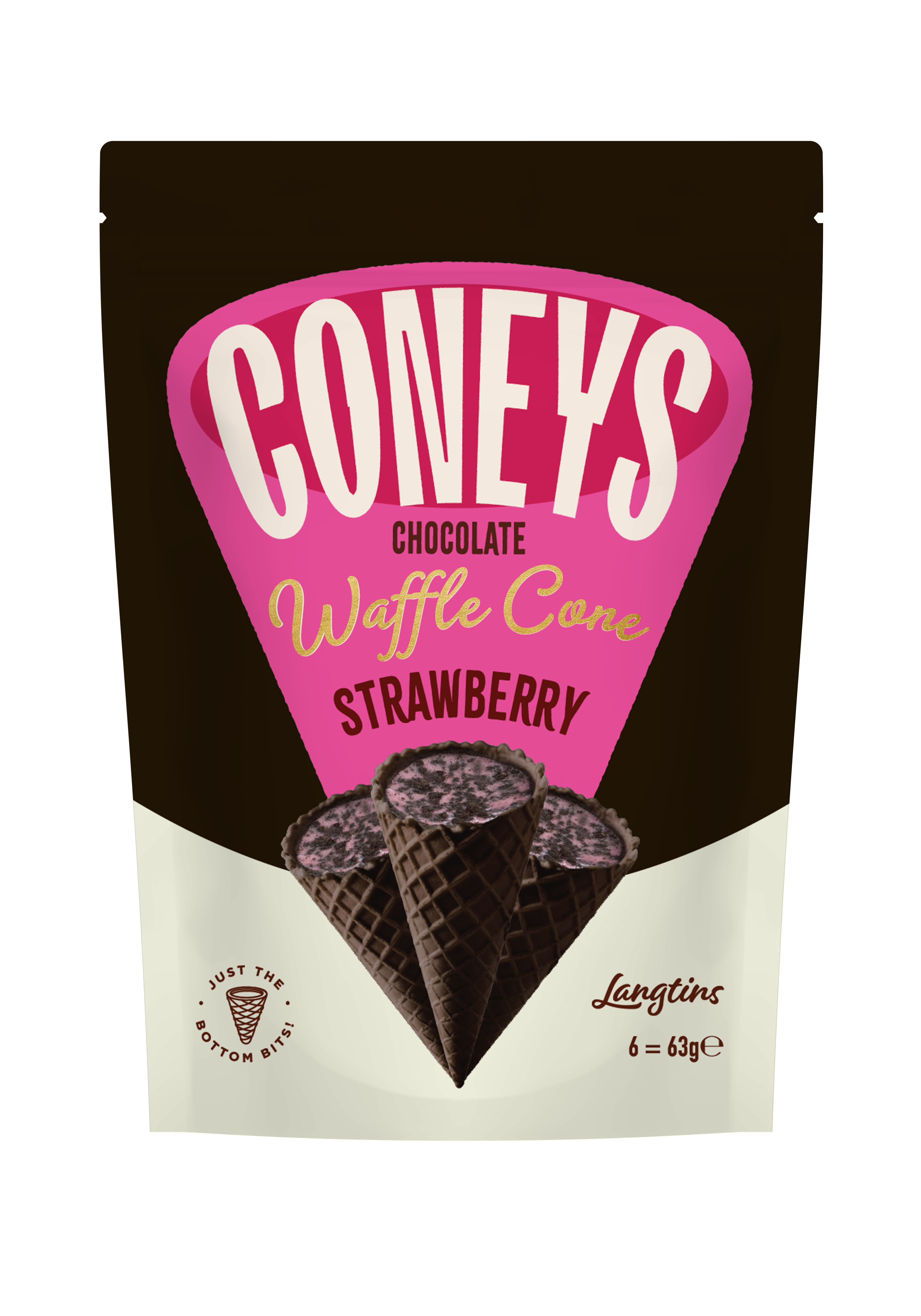 Coneys Strawberry Waffle Cones