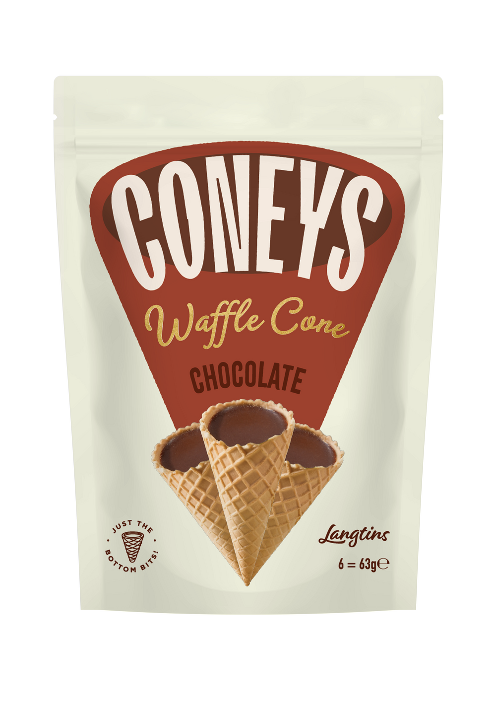 Coneys Light Chocolate Waffle Cones