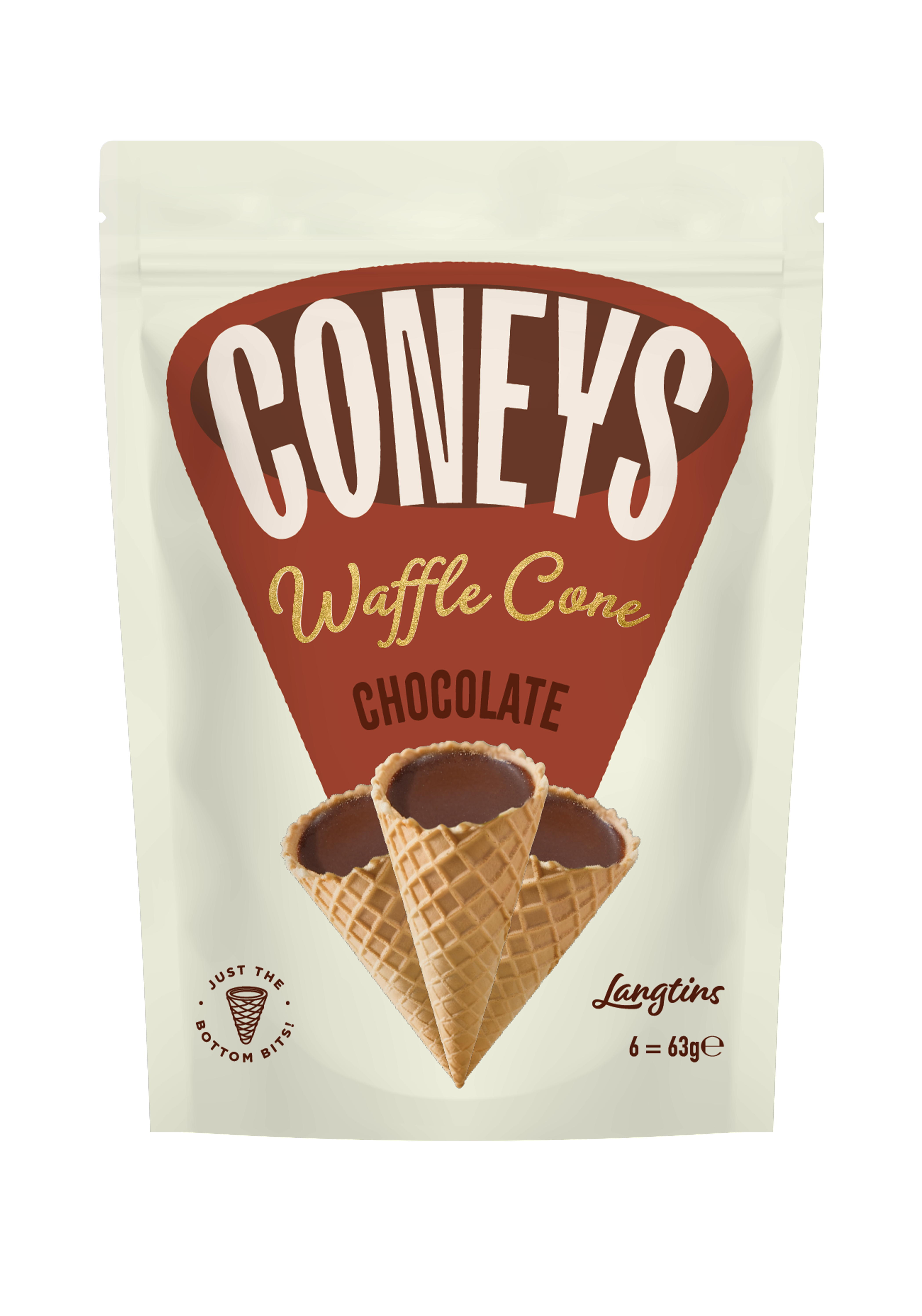 Coneys Light Chocolate Waffle Cones