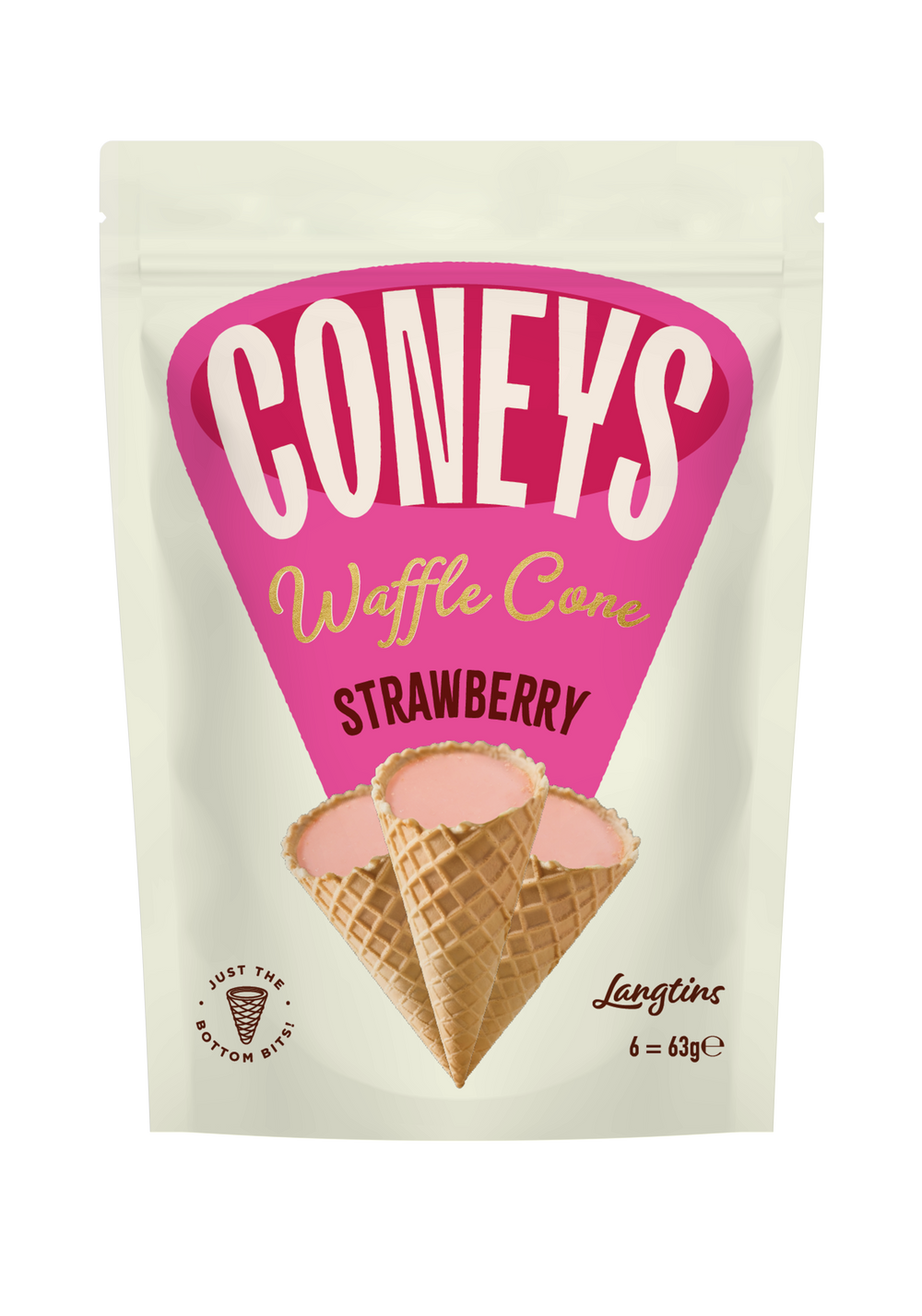 Coneys Strawberry Waffle Cones