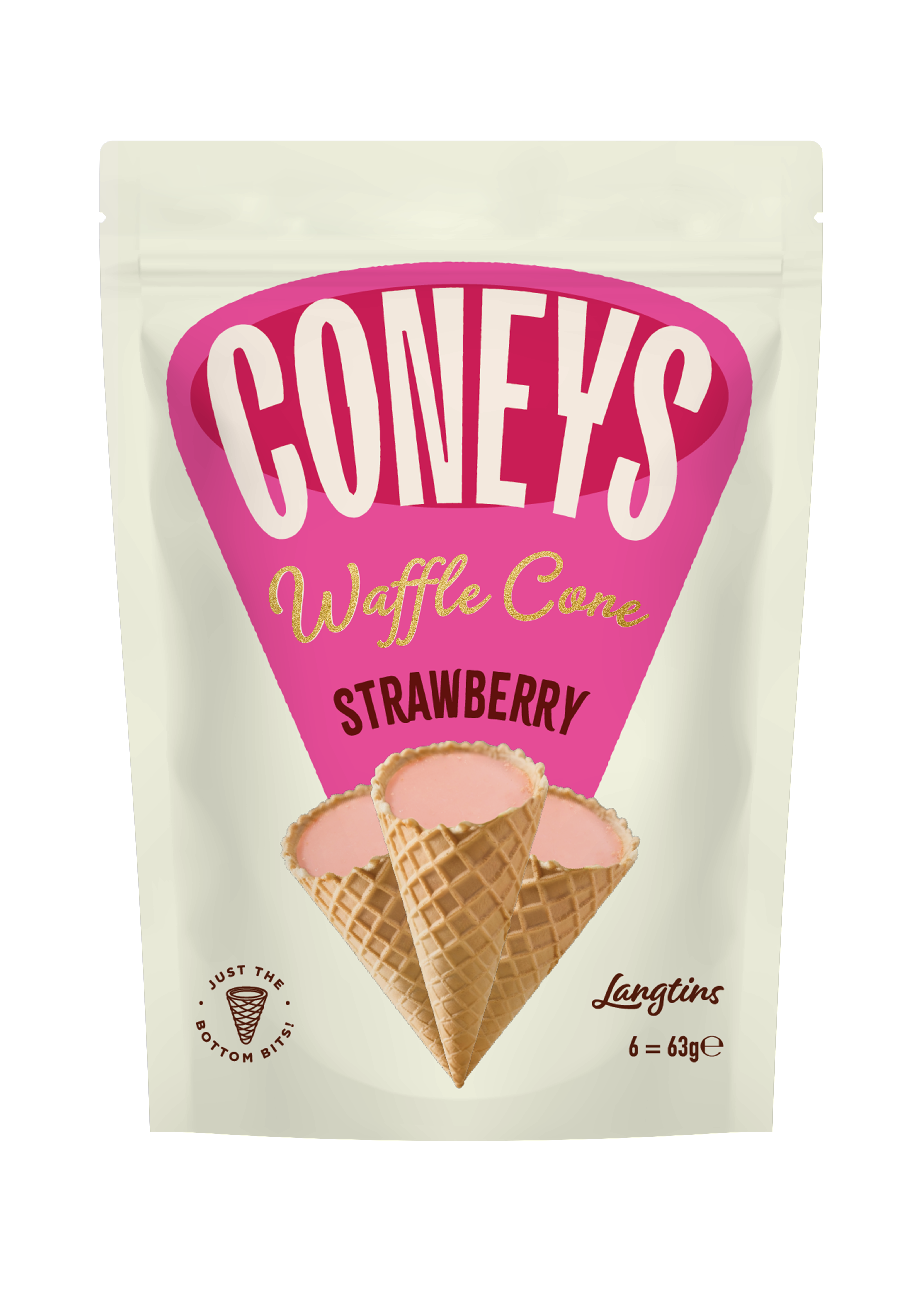Coneys Strawberry Waffle Cones